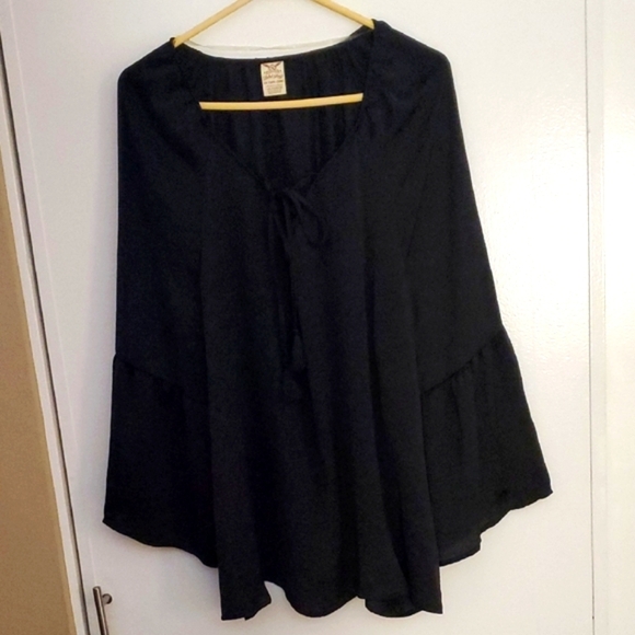 Faded Glory Tops - Faded Glory Black Women's Blouse